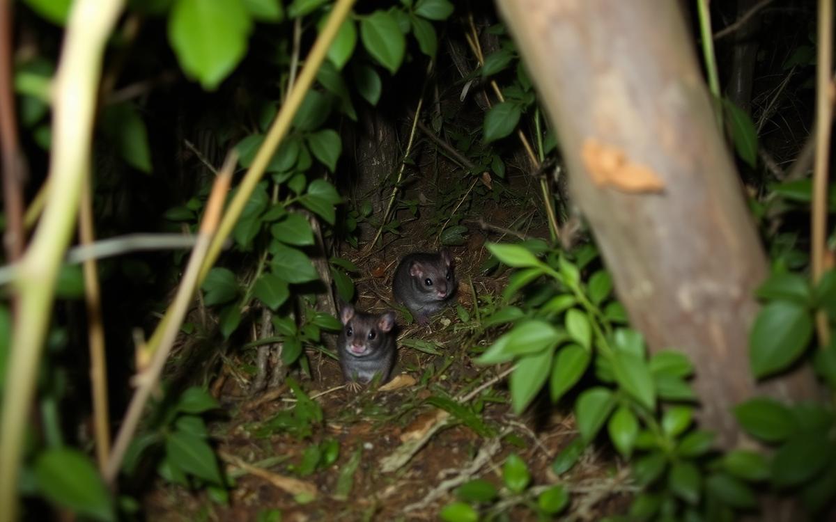 A brightly colored rare frog species found in dense tropical forest undergrowth