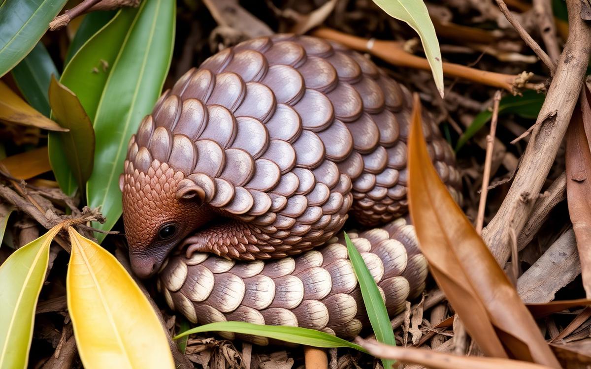 A close-up of an endangered animal, illustrating the plight of heavily poached wildlife