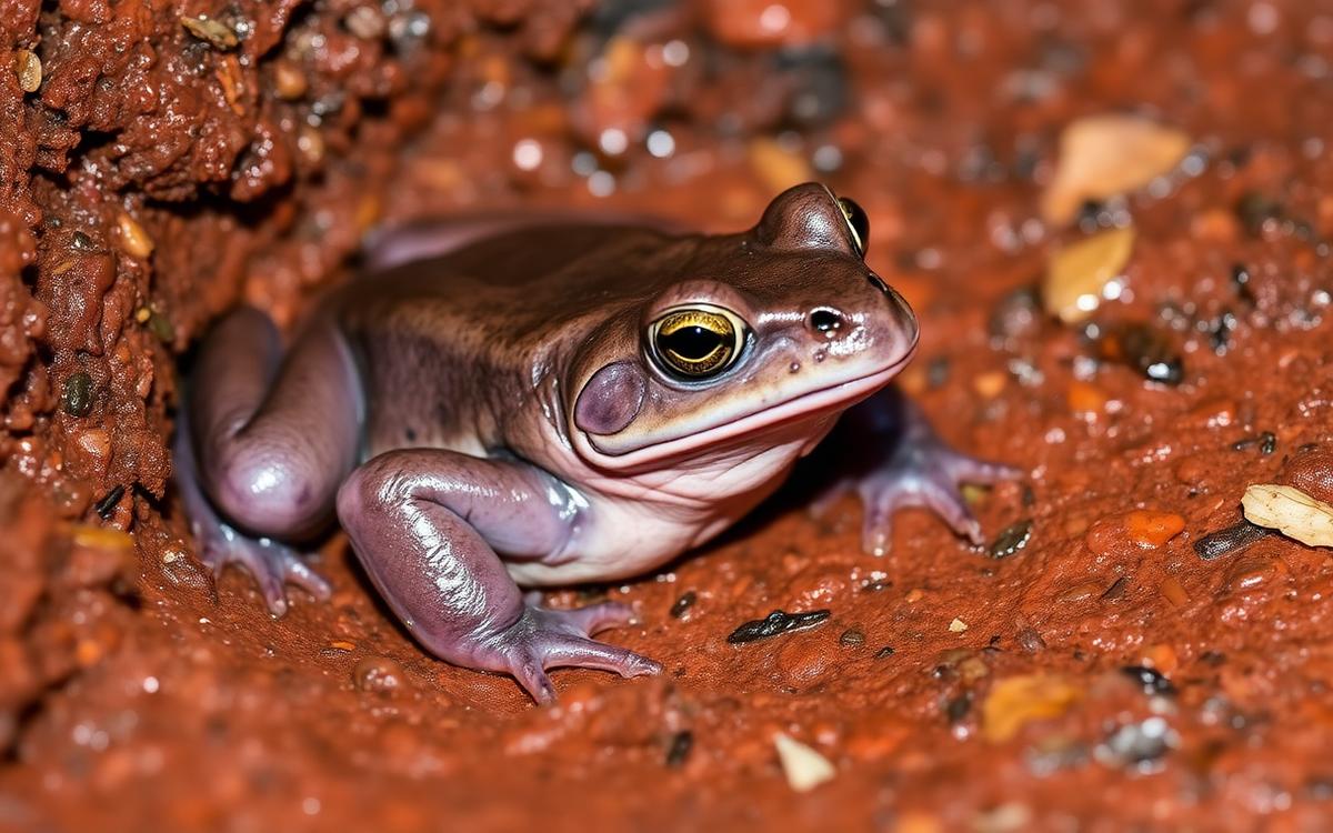 A brightly colored amphibian, illustrating the diversity of frog species referenced in this article